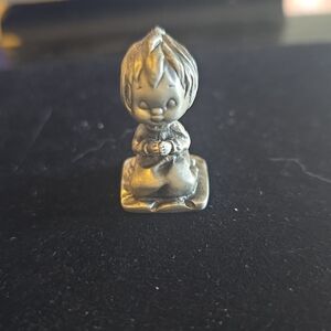Small Pewter Figurine - Sitting Child